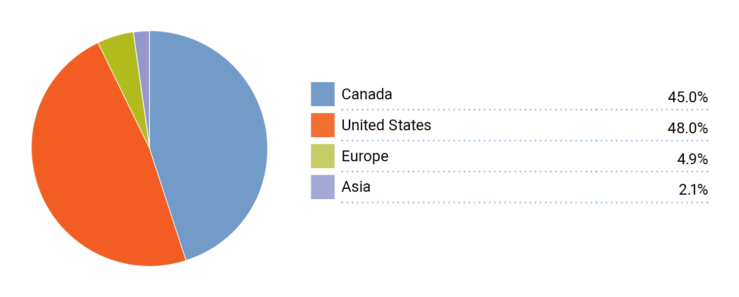 Regional Breakdown (Overall Portfolio)